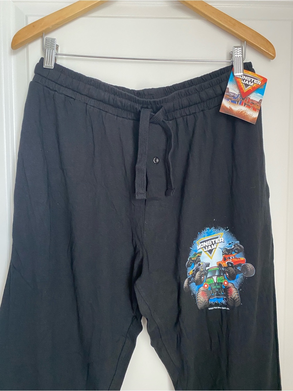 Monster Jam Black Graphic Sweatpants for Men